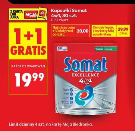 Kapsułki do zmywarki Somat Excellence 4in1