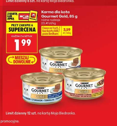 Karma dla kota Gourmet Gold mus z tuńczykiem +1 wariant