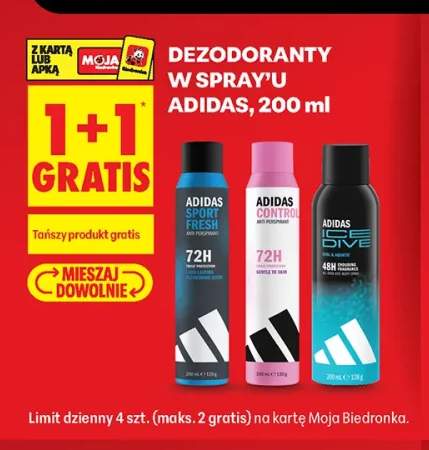 Dezodorant w sprayu Adidas Sport Fresh +2 warianty