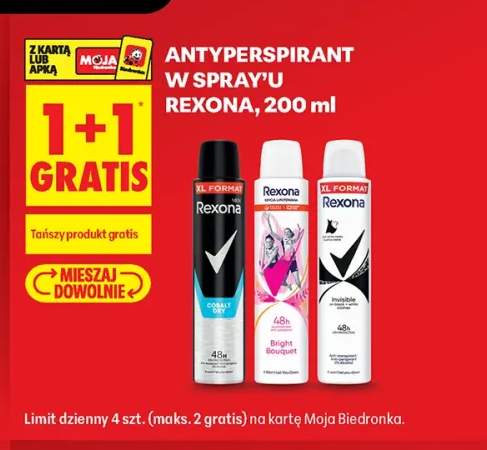 Antyperspirant w sprayu Rexona Cobalt Dry +2 warianty