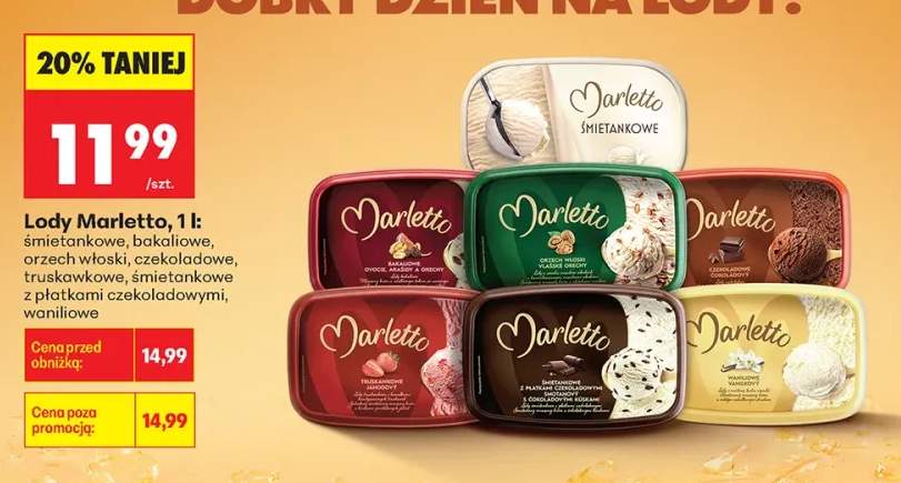 Lody bakaliowe Marletto +6 wariantów