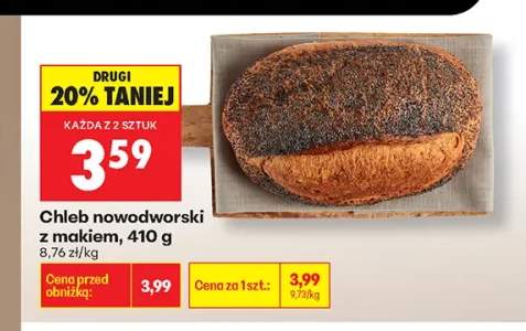 Chleb nowodworski z makiem