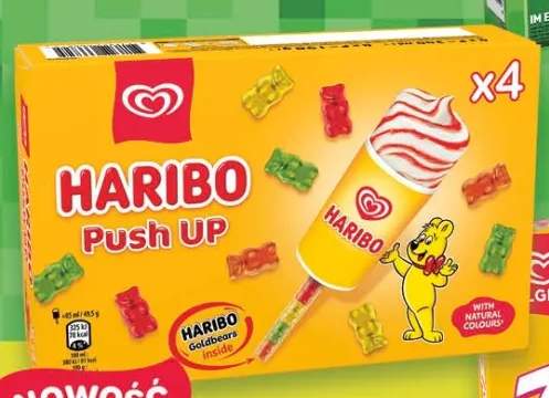 Lody Algida Haribo Push Up 4-pak