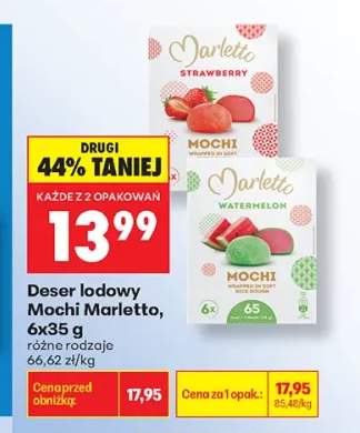 Deser lodowy Mochi Strawberry Marletto 6-pak +1 wariant