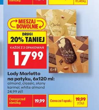 Lody na patyku Classic Marletto 6-pak +3 warianty
