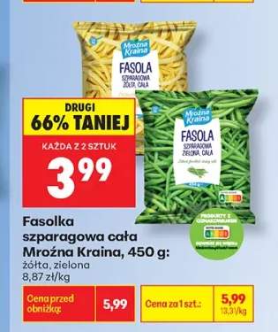 Fasolka szparagowa cała Mroźna Kraina żółta +1 wariant