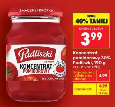 Koncentrat pomidorowy 30% Pudliszki