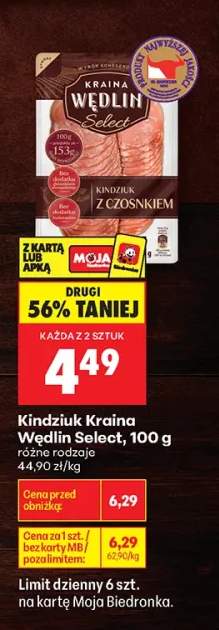Kindziuk z czosnkiem Kraina Wędlin Select