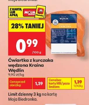 Ćwiartka z kurczaka wędzona Kraina Wędlin