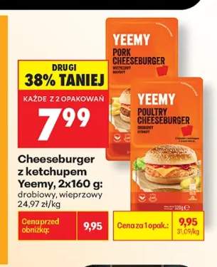 Cheeseburger drobiowy z ketchupem Yeemy +1 wariant