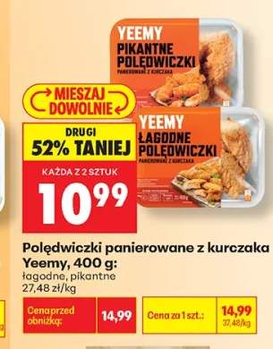 Polędwiczki panierowane z kurczaka łagodne Yeemy +1 wariant