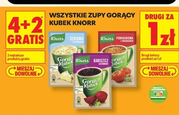 Zupy Gorący Kubek Knorr +3 warianty