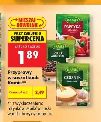 Przyprawa Kamis Papryka Słodka Mielona +2 warianty