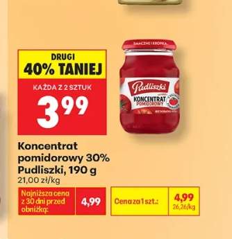 Koncentrat pomidorowy 30% Pudliszki