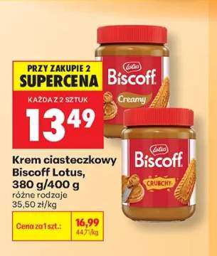 Krem ciasteczkowy Biscoff Lotus Creamy +1 wariant