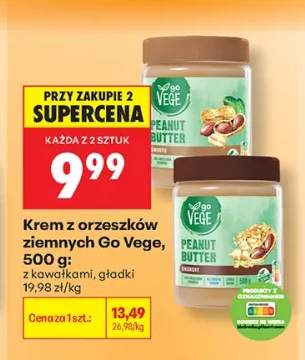 Krem z orzeszków ziemnych Go Vege gładki +1 wariant