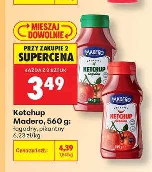 Ketchup łagodny Madero +1 wariant