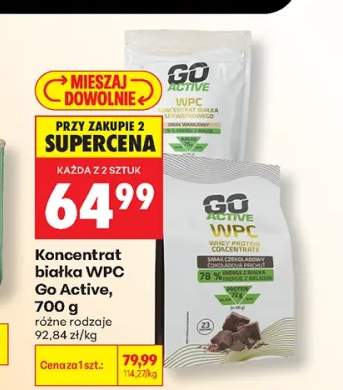 Koncentrat białka WPC Go Active smak waniliowy +1 wariant
