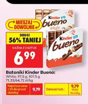 Batoniki Kinder Bueno White +1 wariant