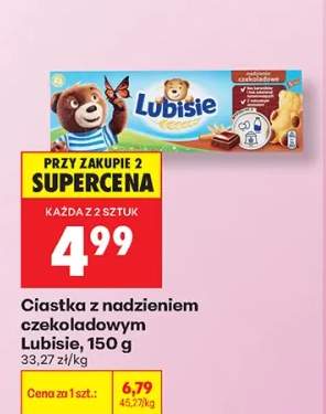 Ciastka z nadzieniem czekoladowym Lubisie