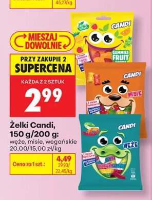 Żelki Candi węże +2 warianty