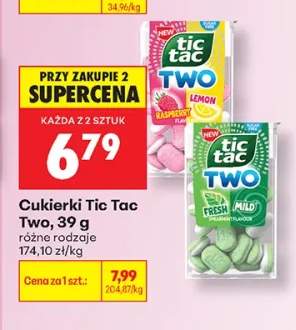 Cukierki Tic Tac Two Lemon Raspberry +1 wariant
