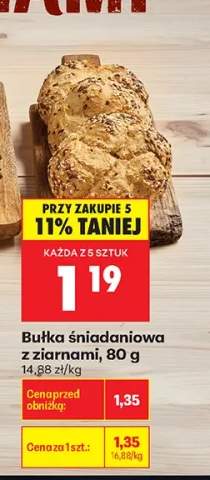 Bułka śniadaniowa z ziarnami