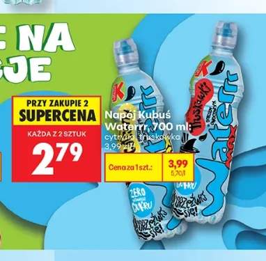 Napój Kubuś Waterrr cytryna +1 wariant