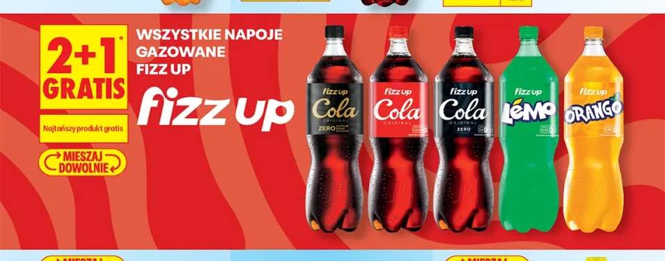 Napoje gazowane Fizz Up +4 warianty
