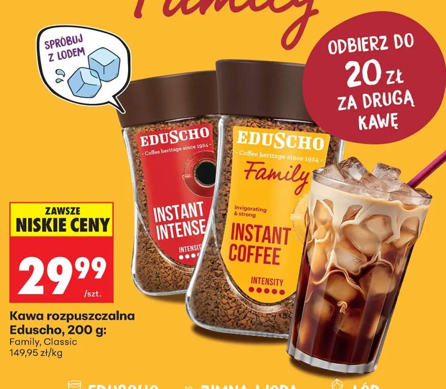 Kawa rozpuszczalna Eduscho Classic +2 warianty