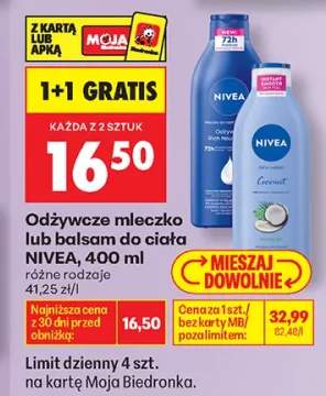 Odżywcze mleczko do ciała Nivea +1 wariant