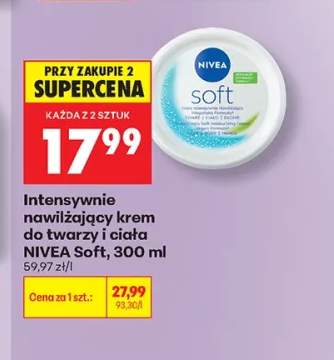 Intensywnie nawilżający krem do twarzy i ciała Nivea Soft