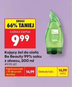 Kojący żel do ciała z aloesu Be Beauty 99% soku z aloesu