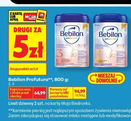 Mleko następne Bebilon Profutura 2 +1 wariant