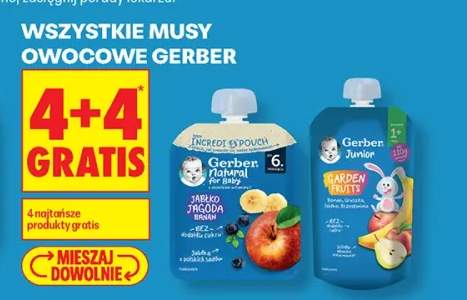Musy owocowe Gerber +2 warianty