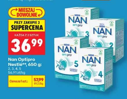 Mleko następne Nan Optipro 2 +3 warianty