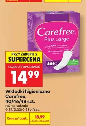 Wkładki higieniczne Carefree