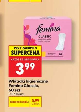 Wkładki higieniczne Femina Classic