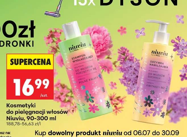 Szampon do włosów wygładzający Niuviu by so!flow +1 wariant