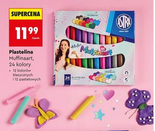Plastelina Muffinaart Astra 24 kolory