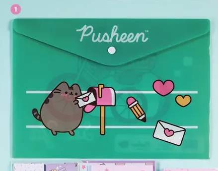 Teczka A4 zamykana na zatrzask Pusheen +1 wariant