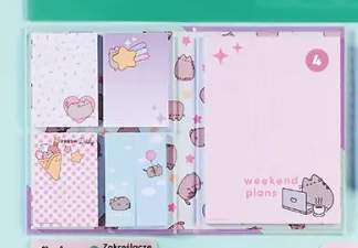 Karteczki samoprzylepne z notesikiem Pusheen