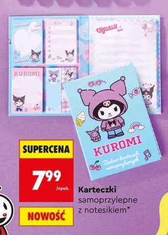 Karteczki samoprzylepne z notesikiem St. Majewski Kuromi