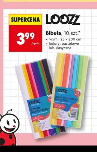 Bibuła marszczona klasyczna LOOZZ +1 wariant
