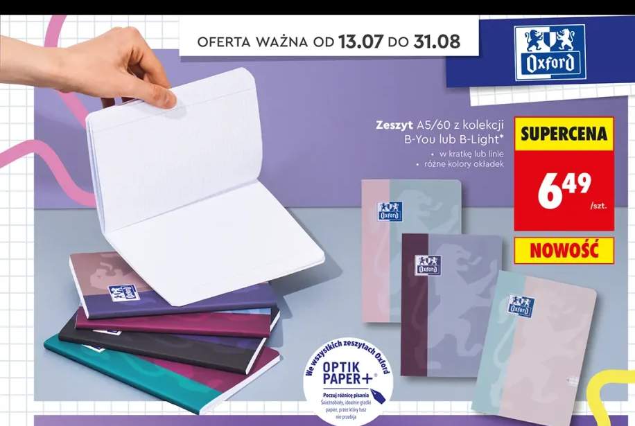 Zeszyt A5/60 Oxford B-Light +1 wariant