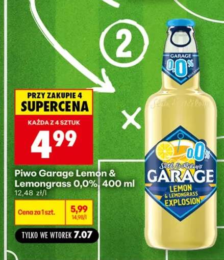 Piwo bezalkoholowe Garage Lemon & Lemongrass