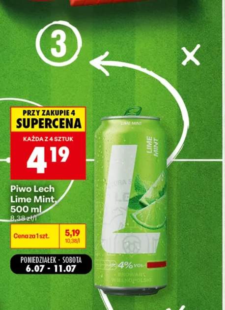 Piwo smakowe Lech Lime Mint