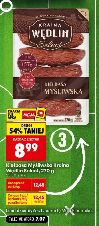 Kiełbasa Myśliwska Kraina Wędlin Select