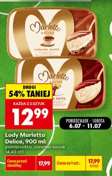 Lody Marletto Delice caramel sauce +1 wariant