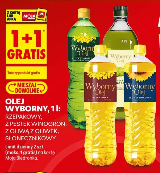 Olej rzepakowy Wyborny +3 warianty